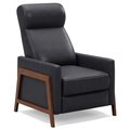 Sunset Trading Edge Pushback Leather Recliner Chair Gray SY-1357-86-9102-94
